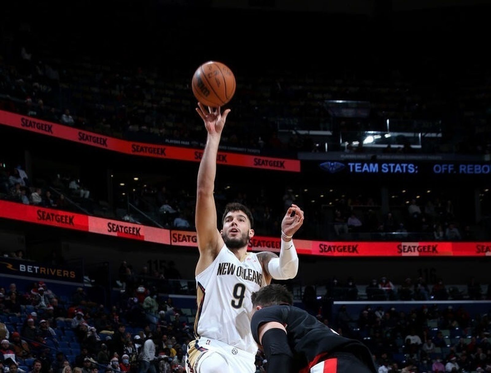 Willy Hernangómez, en un partido con los Pelicans de la pasada temporada.