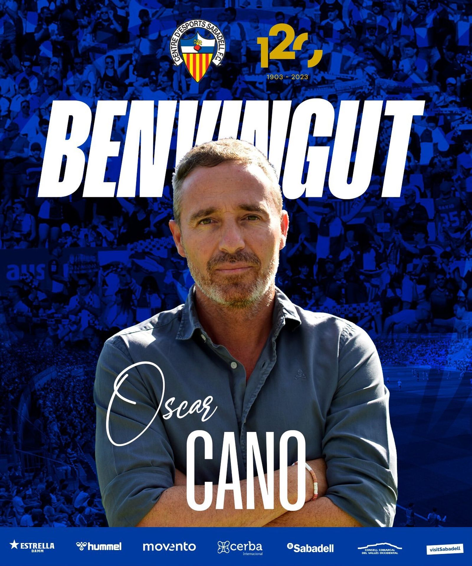 Óscar Cano, anunciado por el Sabadell.