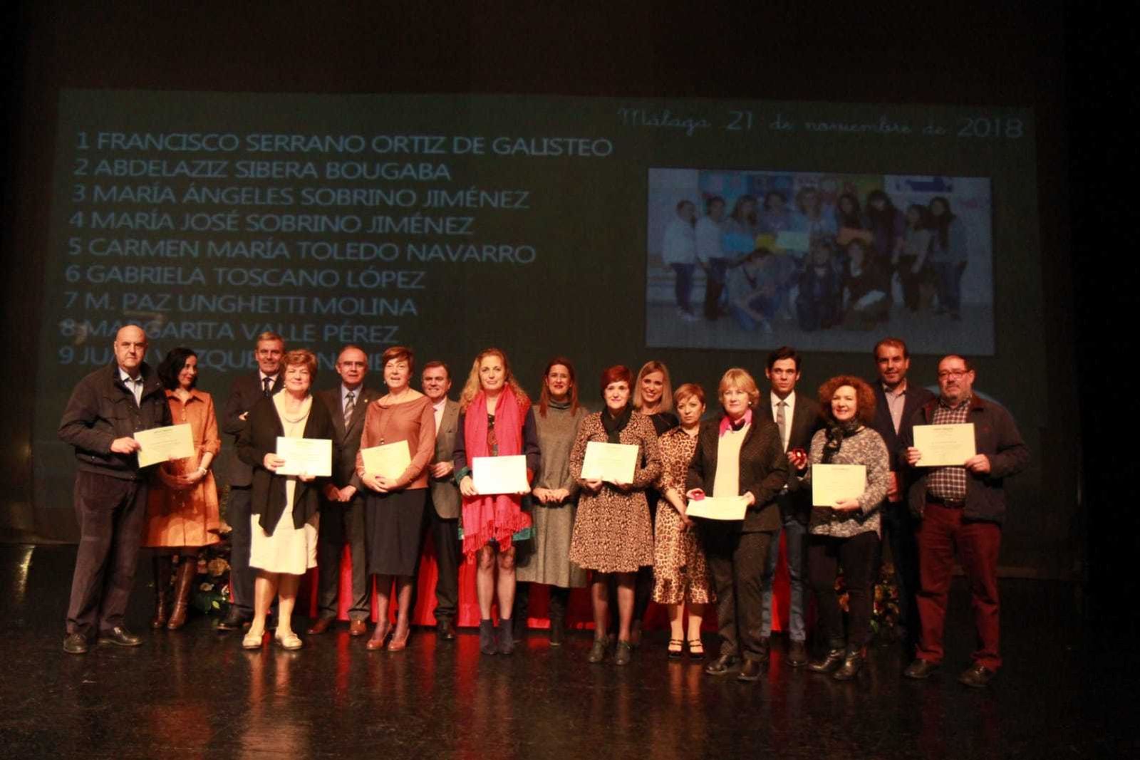 Acto de homenaje a los docentes jubilados en la provincia de Málaga