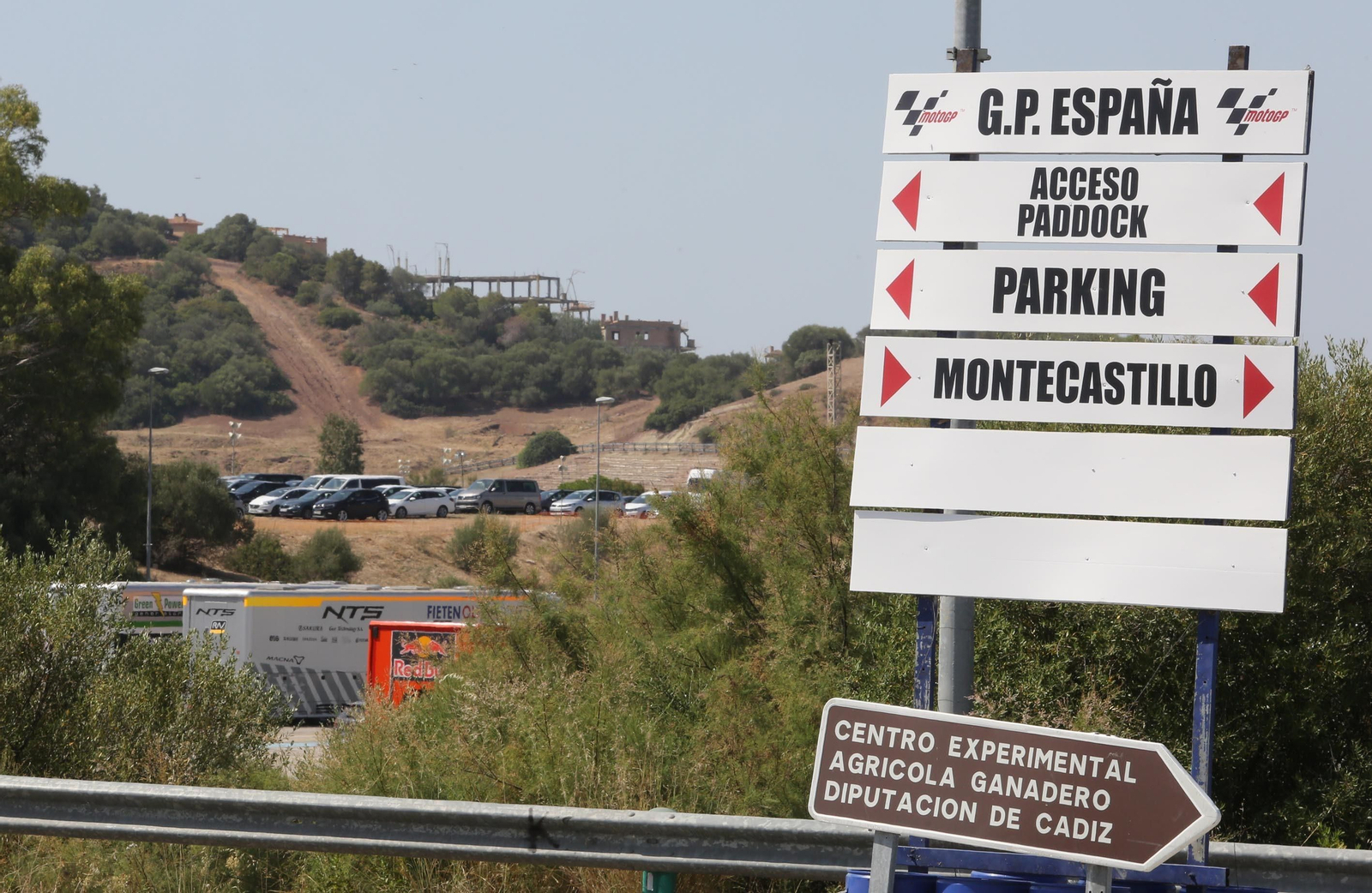Preparativos para el Gran Premio de España de Moto GP en Jerez