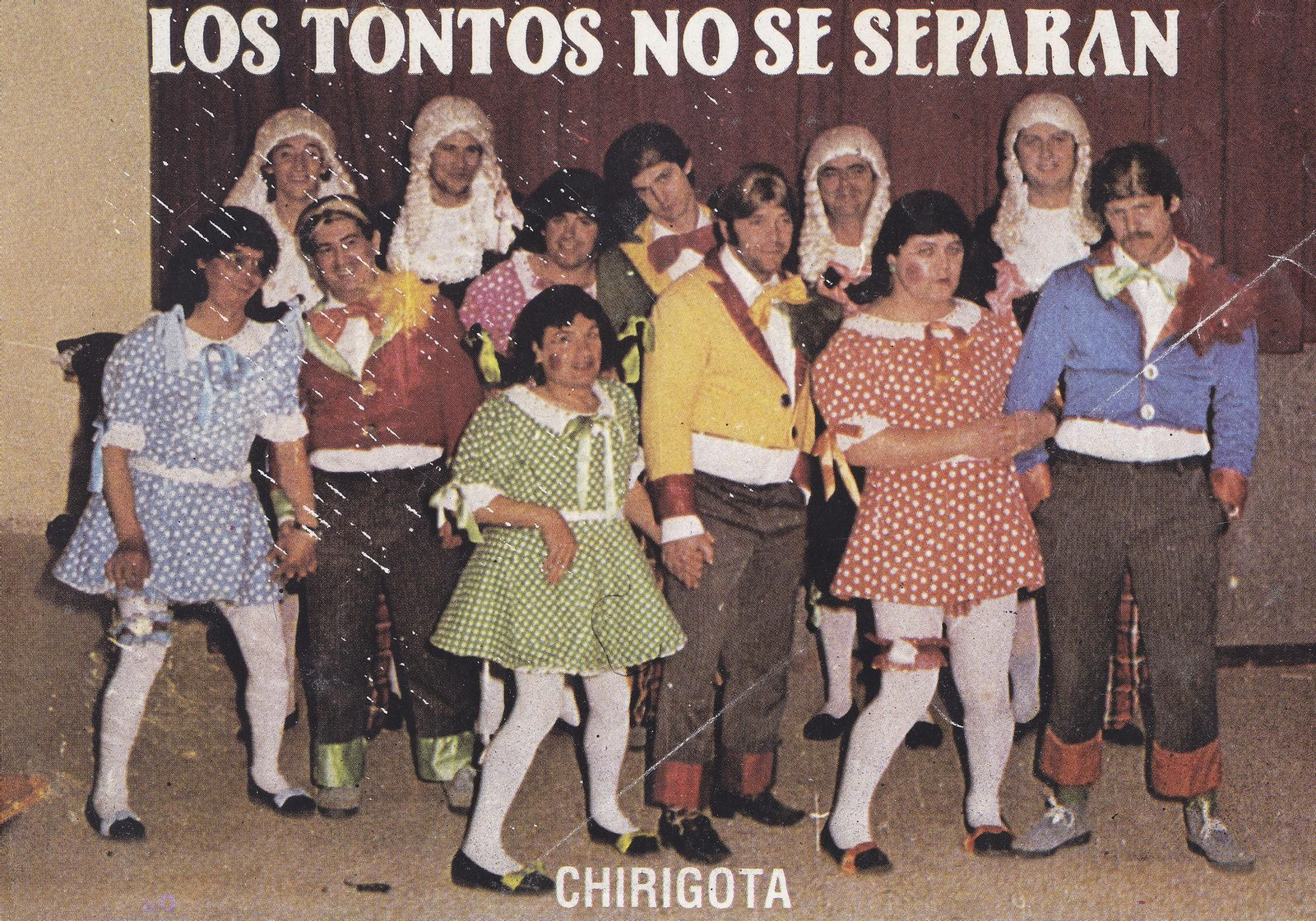 La chirigota de San Fernando ‘Los tontos no se separan’, primer premio en el Concurso de Agrupaciones de 1983.