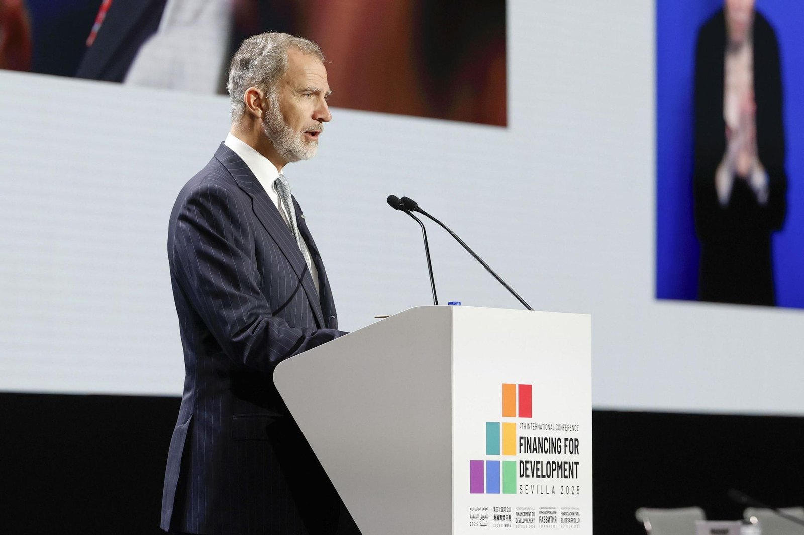Las fotos de la primera jornada de la cumbre de la ONU en Sevilla