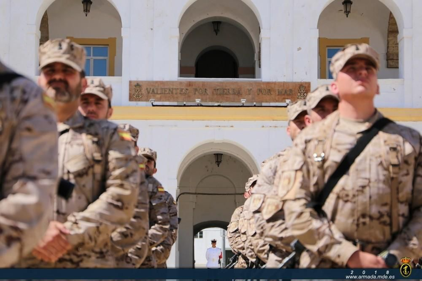 Infantes de marina que se desplegarán en Mali.