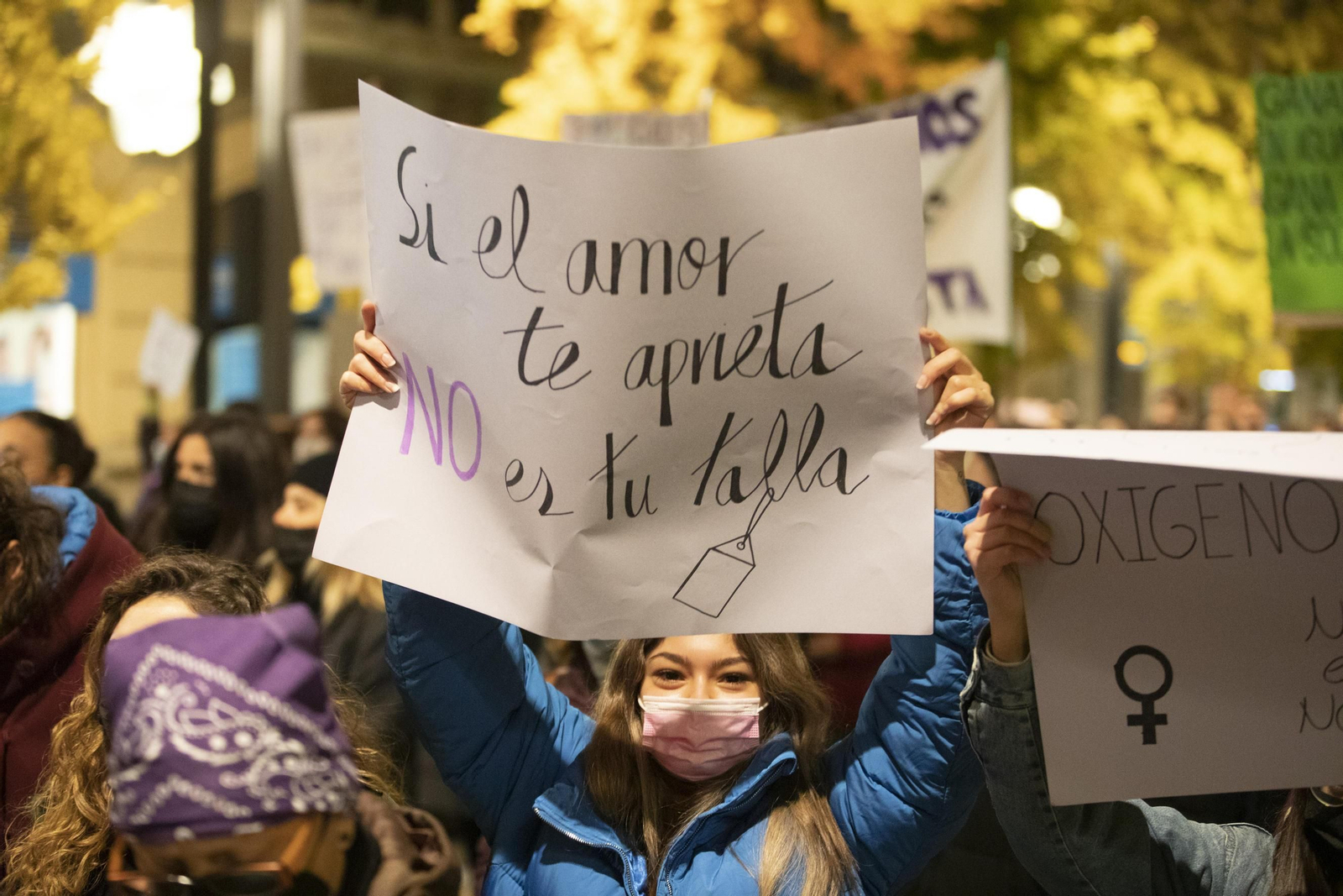 La manifestación del 25-N en Granada en imágenes