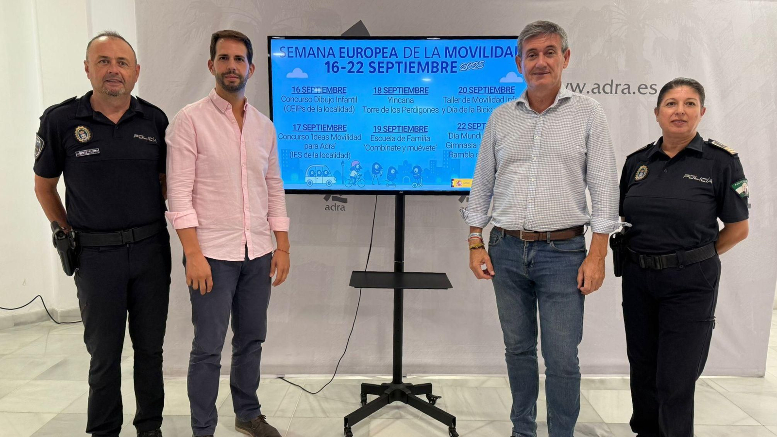 Presentación de la Semana Europea de la Movilidad en Adra.