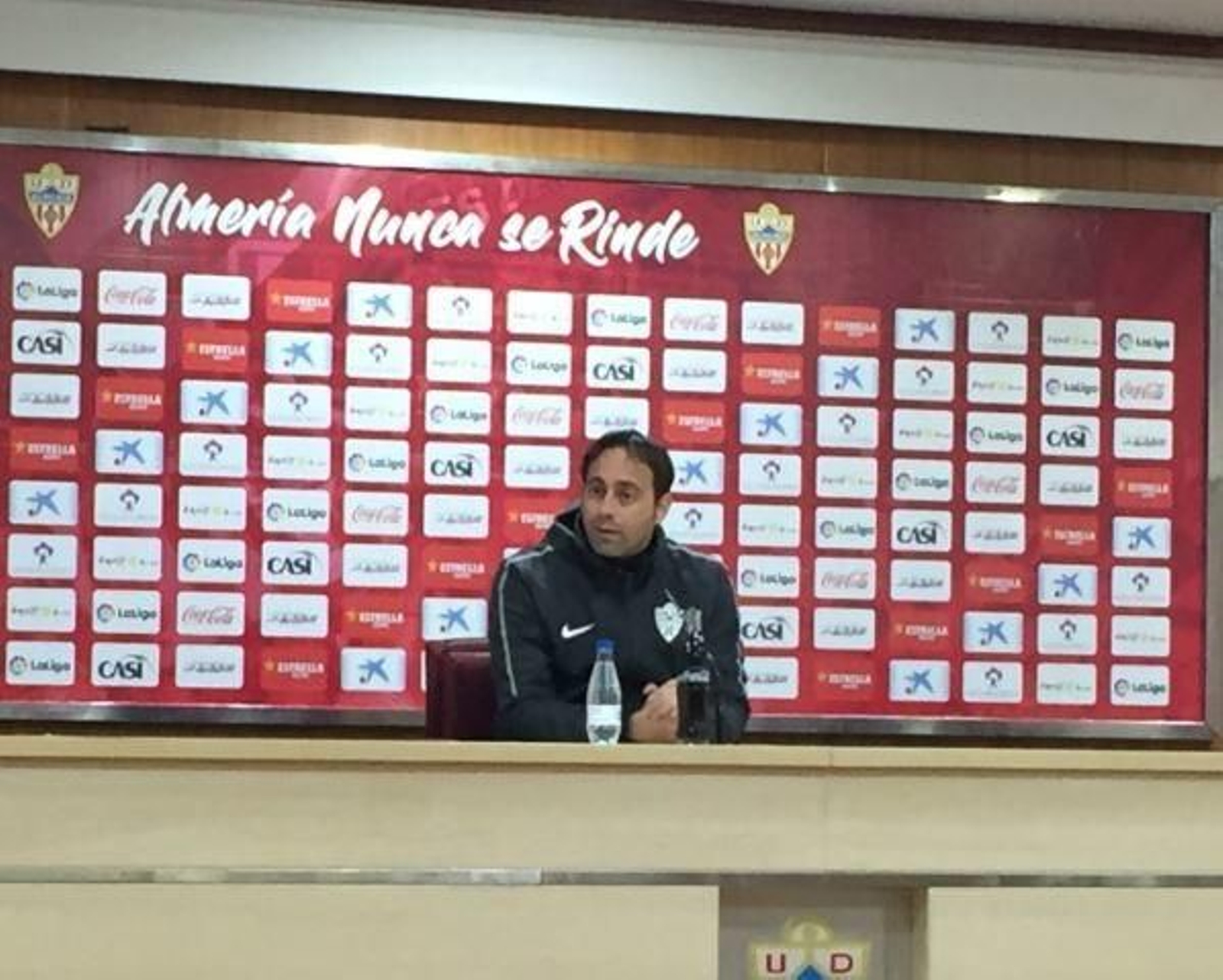 Rueda de prensa del míster.