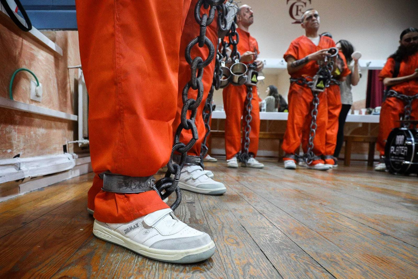 Ambiente en camerinos