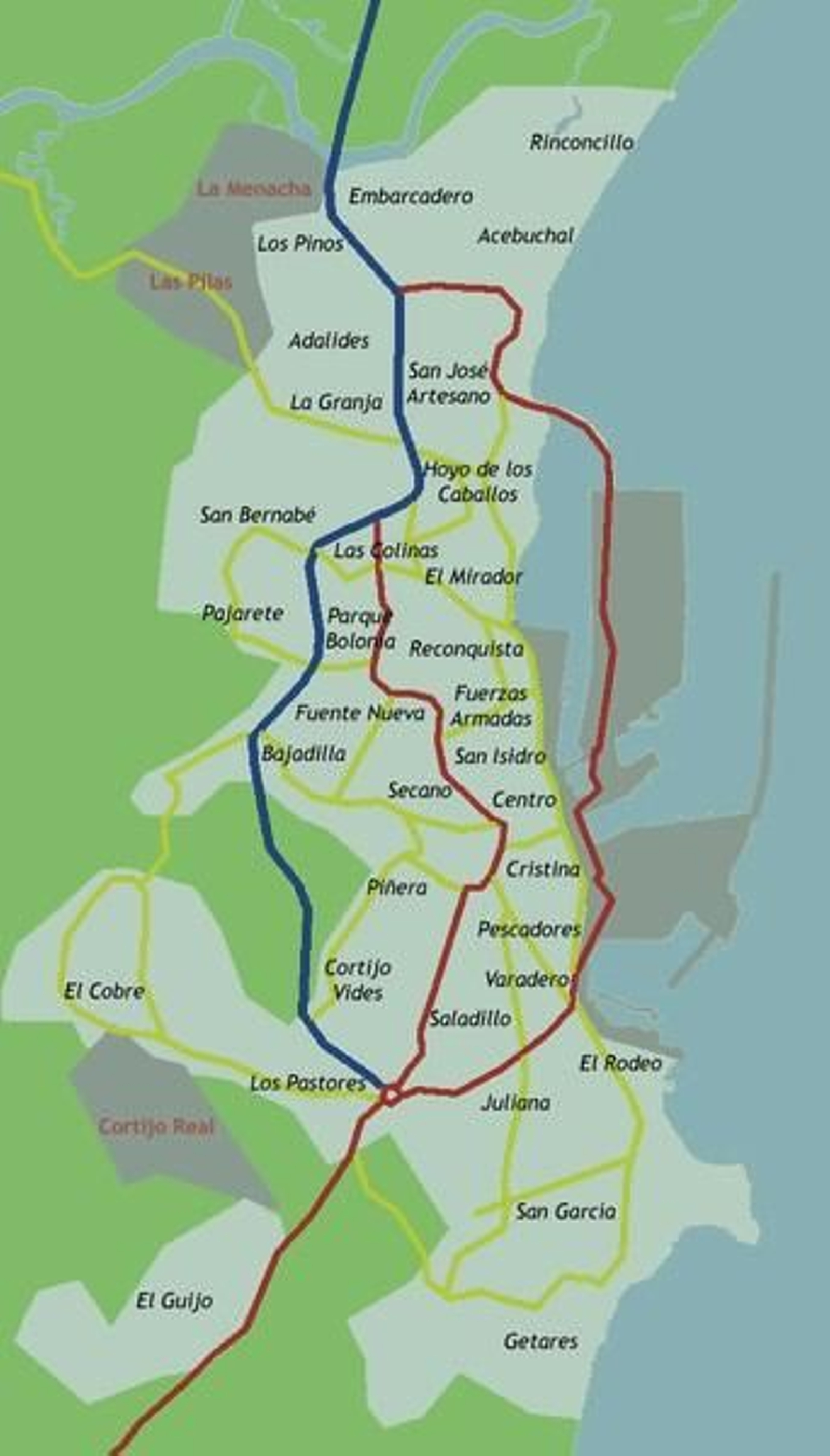 Centro y barrios en Algeciras. Centro y barrios en Algeciras.
