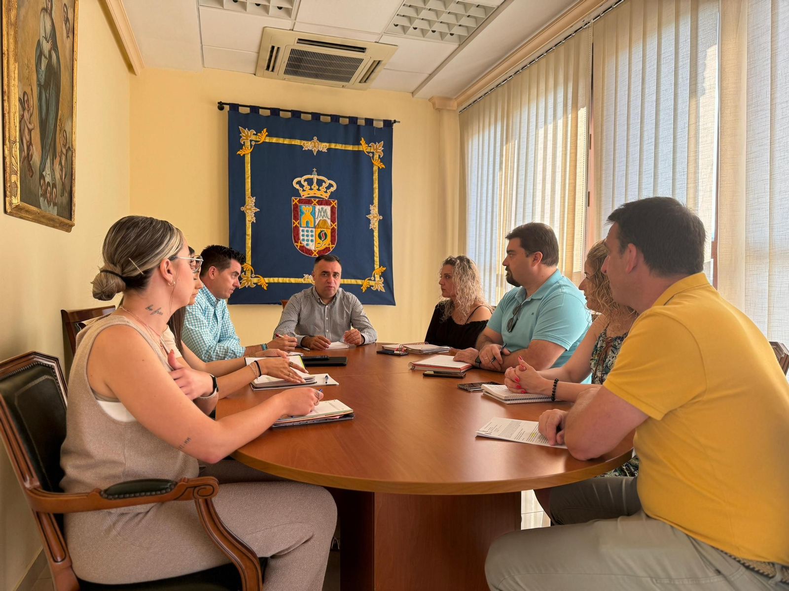 Imagen de una Junta de Gobierno celebrada en el Ayuntamiento de Alhendín