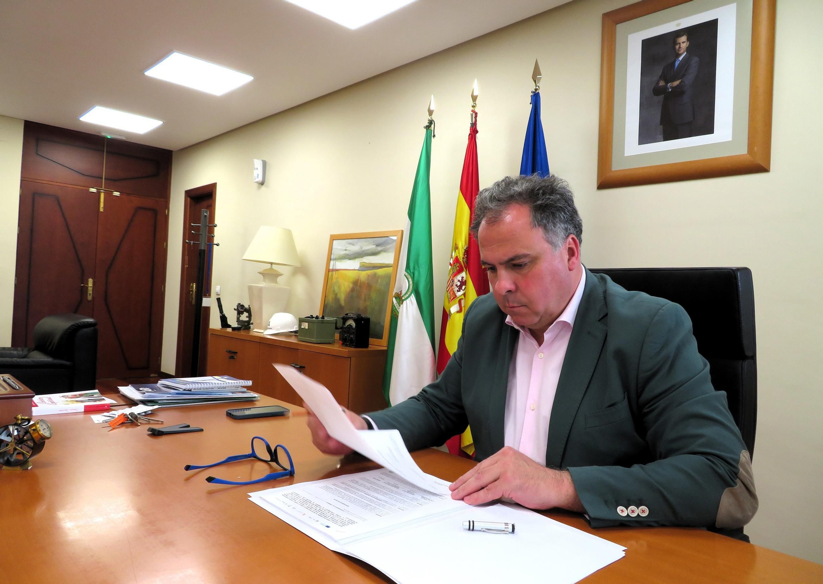 El delegado territorial de Empleo, Empresa y Trabajo Autónomo, Juan Carlos Duarte.