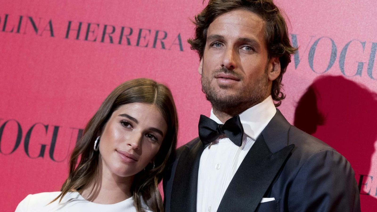 El tenista Feliciano López y Sandra Gago, en un 'photocall' reciente.