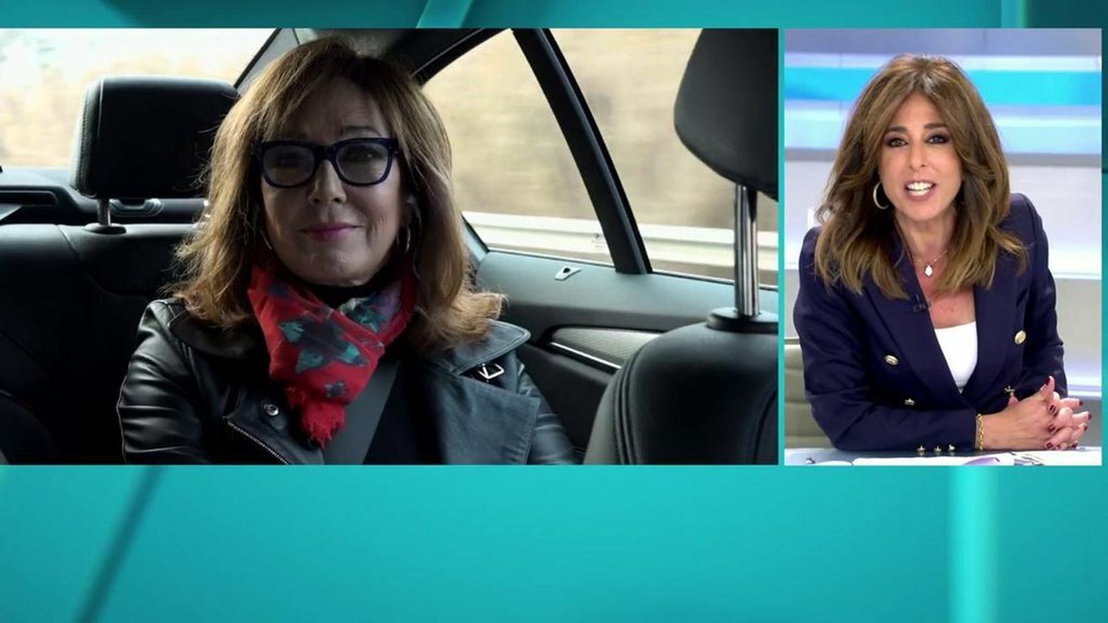 Ana Rosa en conexión cuando se dirigía a la cárcel de Lledoners