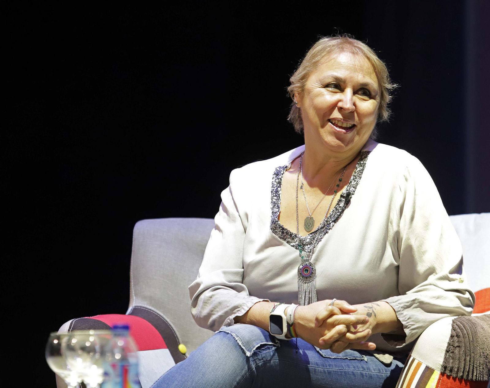 Megan Maxwell, en una charla hace unos meses en San Roque.