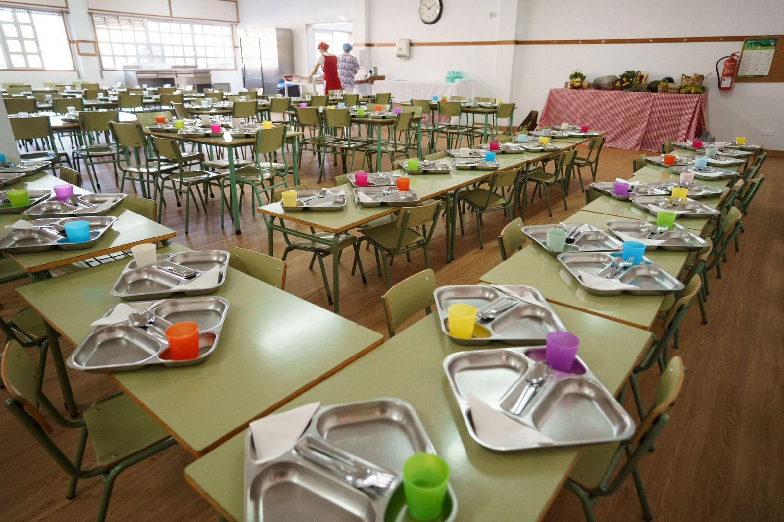 Un comedor escolar.