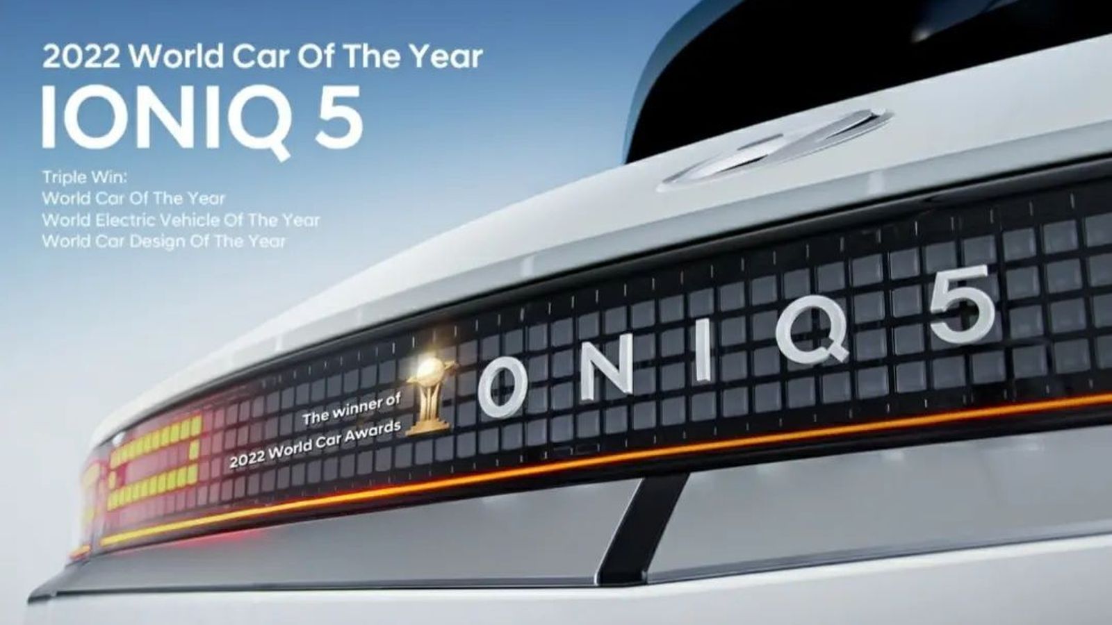 Hyundai ya celebra el premio obtenido con su Ioniq 5.