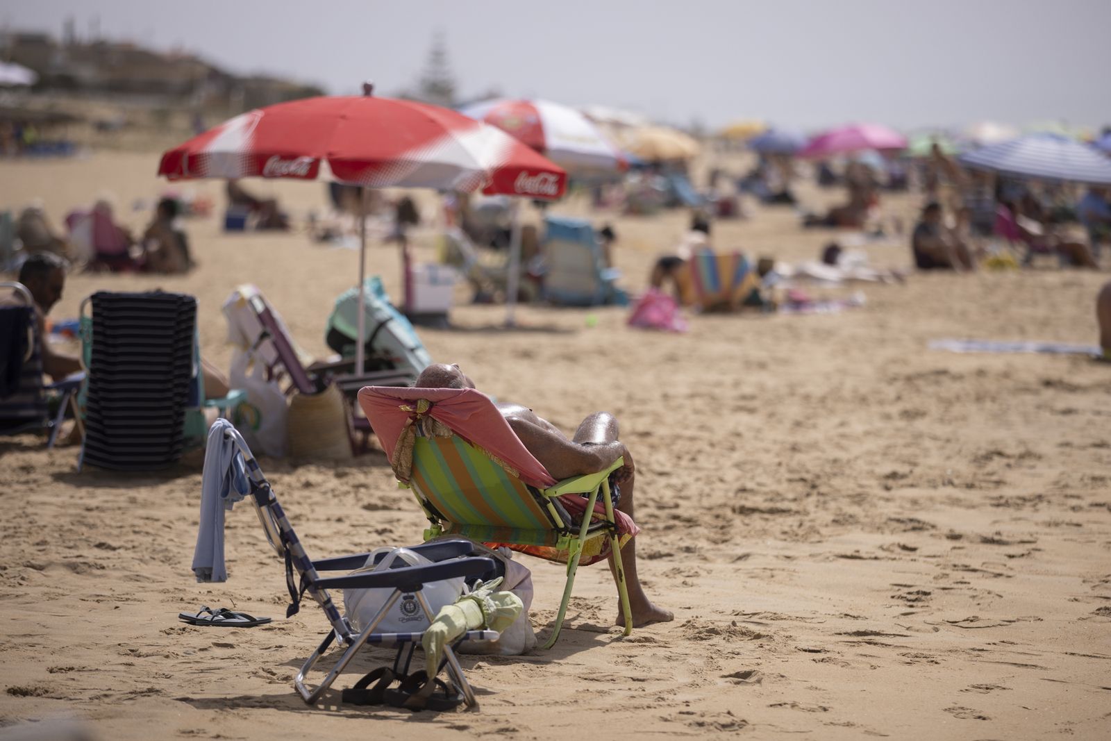 Imágenes del ambiente en las playas en este sábado 8 de abril
