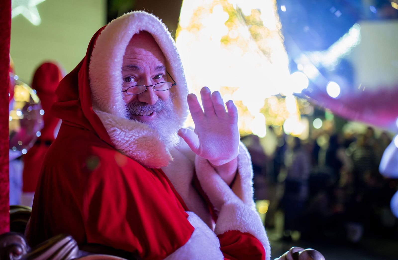Visita de Papá Noel a Holea.