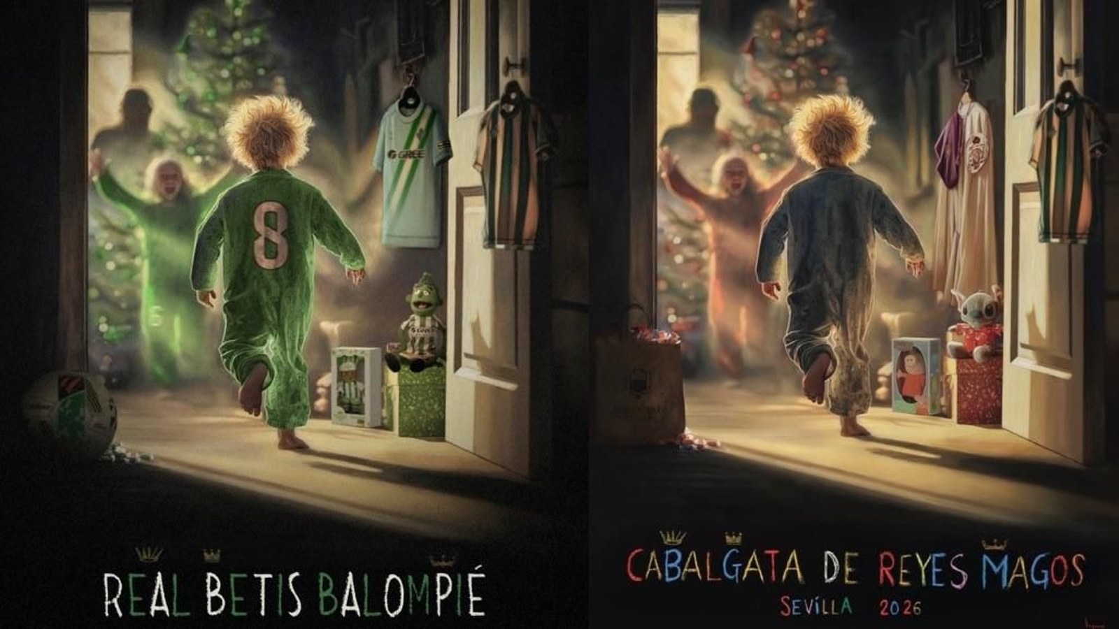 Los dos carteles sobre la Cabalgata de Reyes Magos