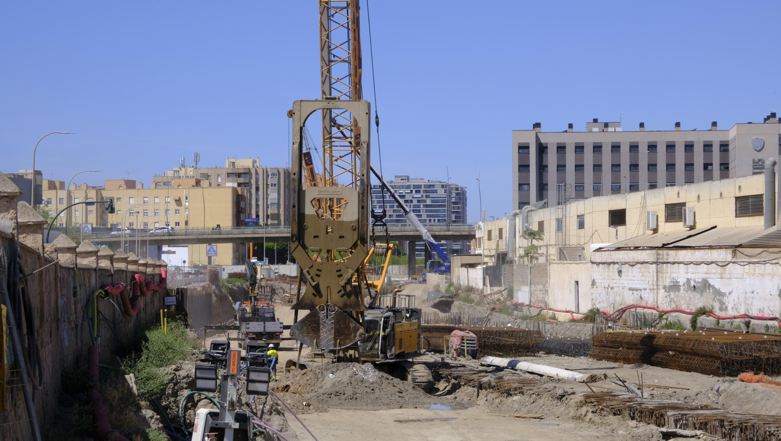 Las obras del soterramiento en Almería, en imágenes