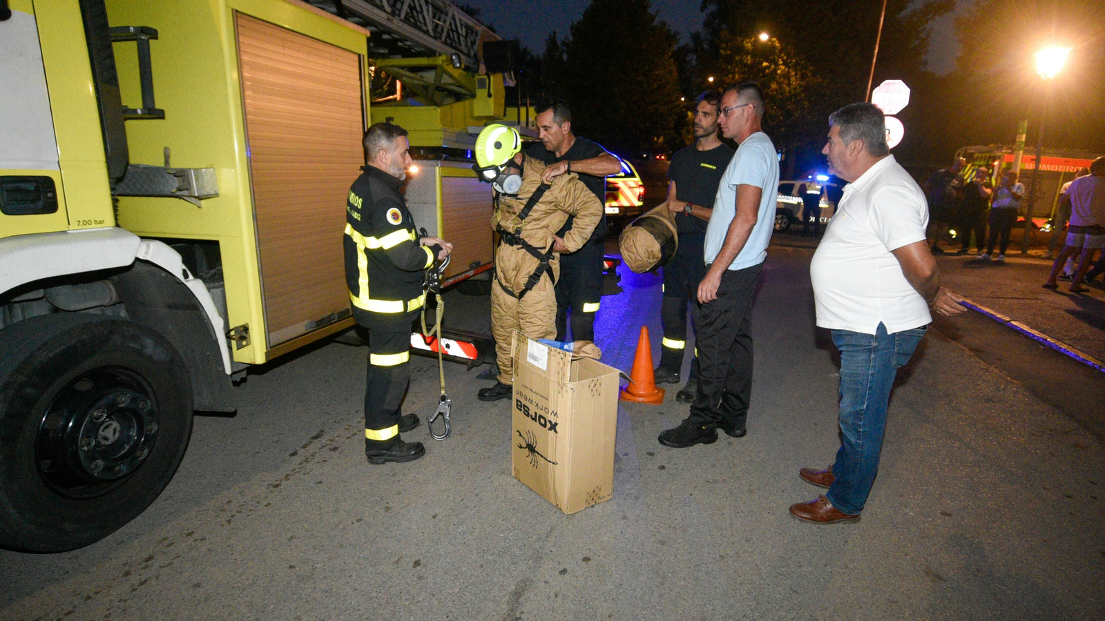 Las fotos de la retirada de un avispero asiático en Los Cortijillos