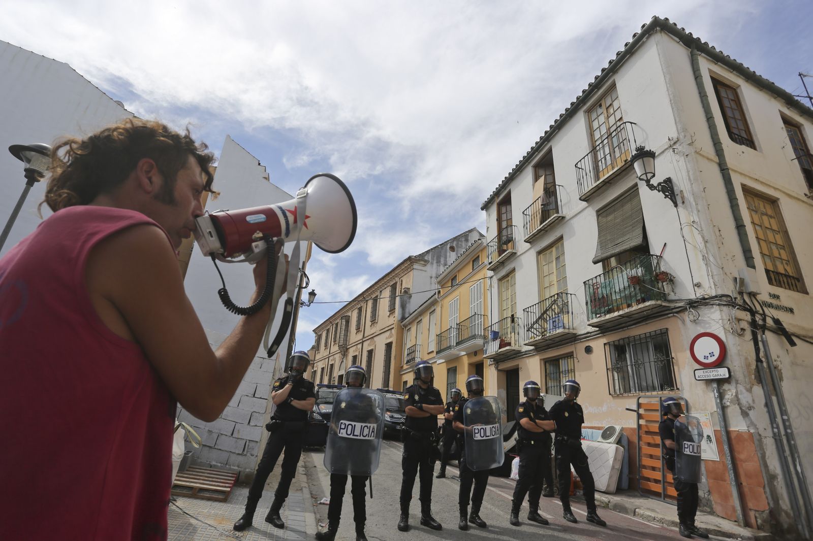 Imagen de archivo de un desahucio en Málaga capital.