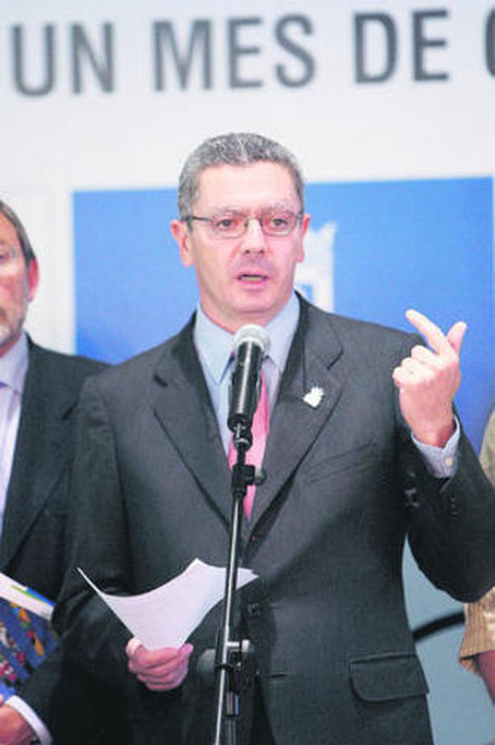 Alberto Ruiz-Gallardón, en su comparecencia del pasado miércoles.