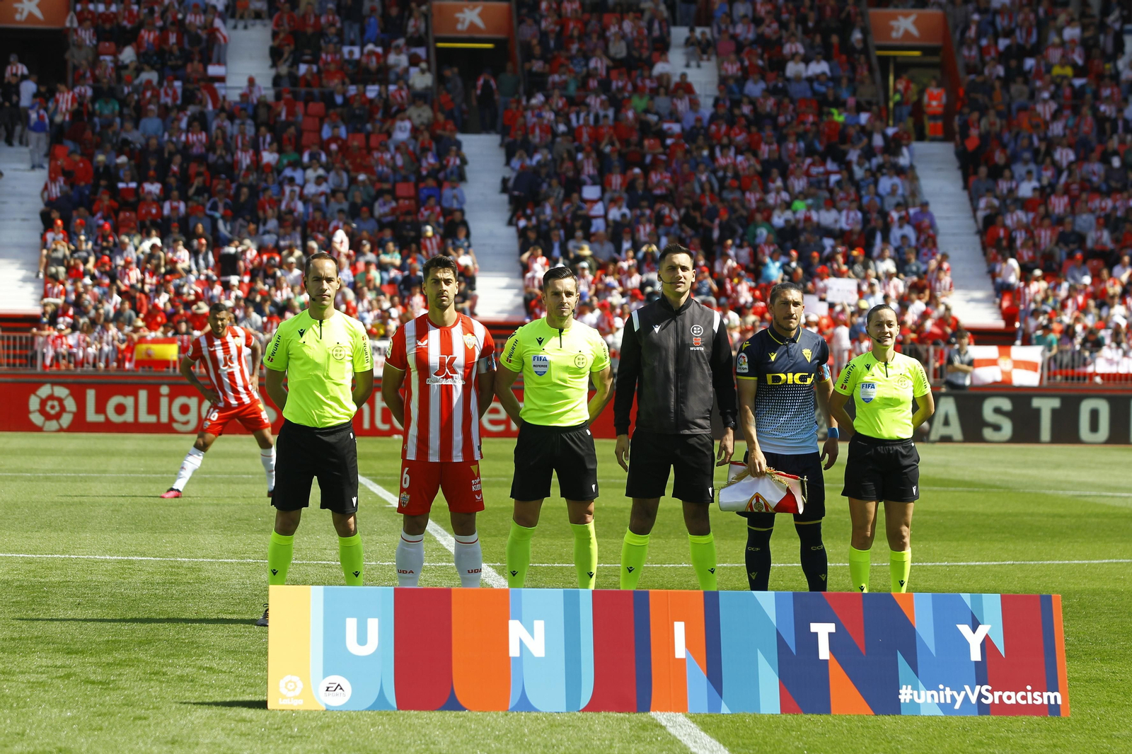 Imágenes del partido de la Liga Santander U.D. Almería-Cádiz C.F.