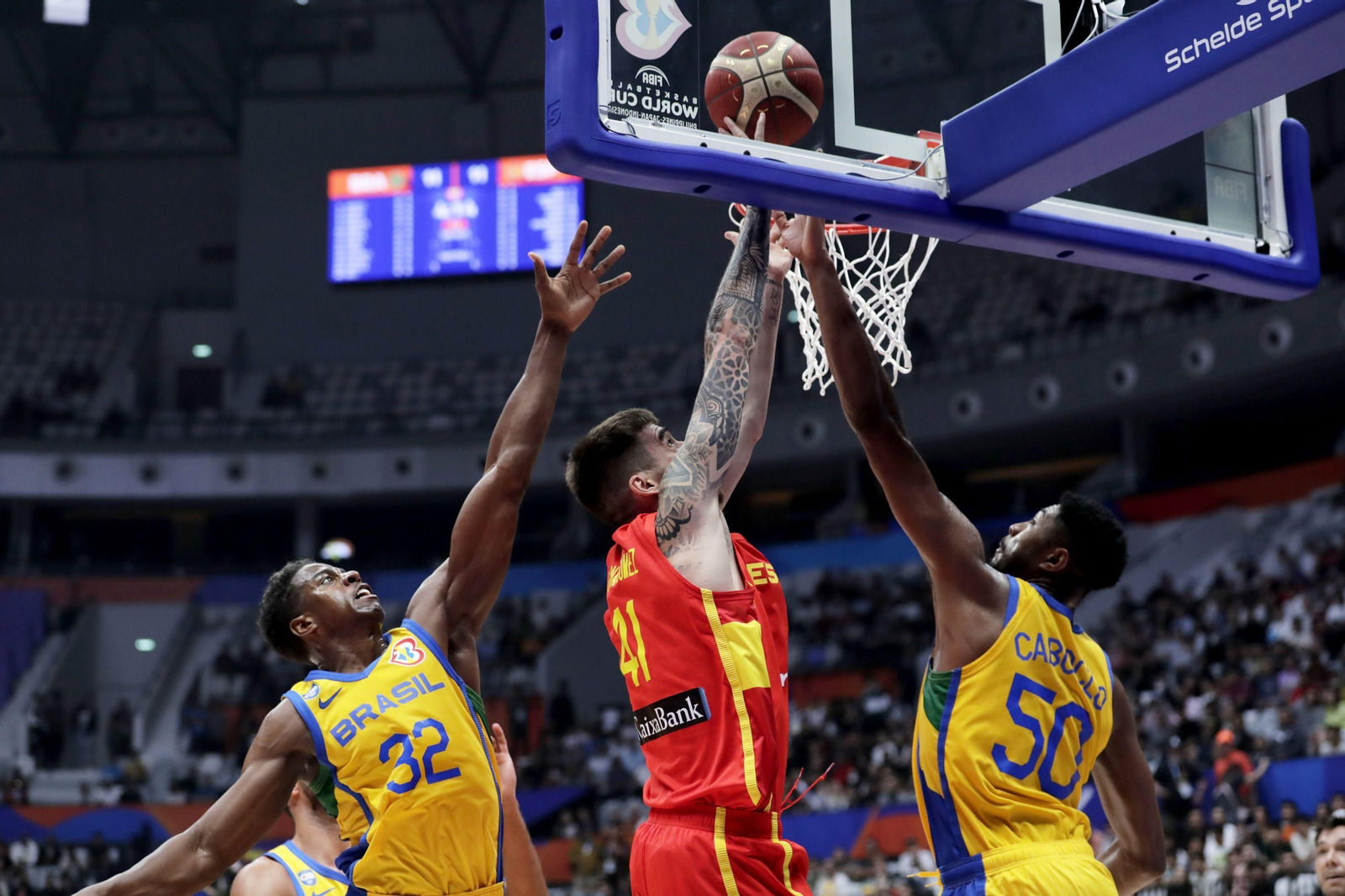 Las fotos del Brasil - España de baloncesto