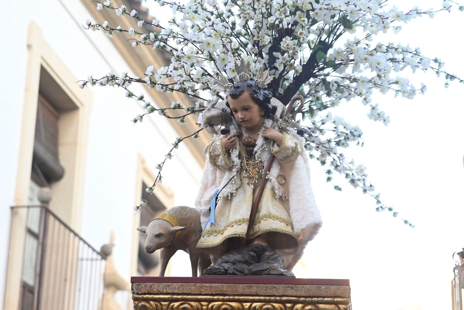 El Divino Pastorcillo, durante la procesión del año pasado.