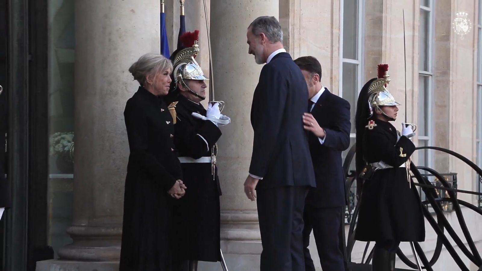 Así ha llegado el Rey este martes al Palacio del Elíseo