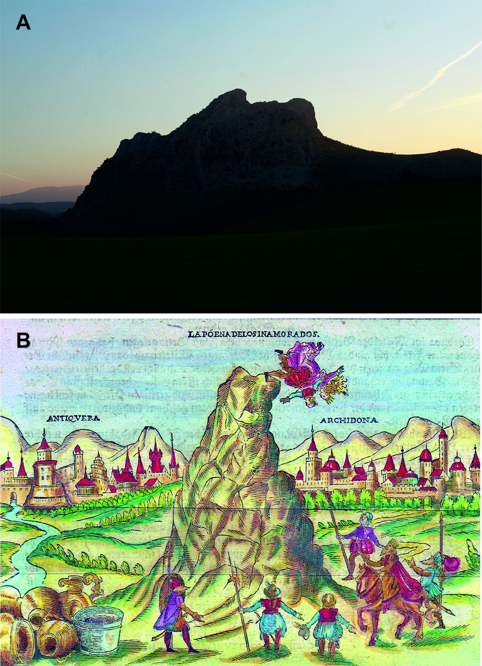 Peña de los enamorados, en Antequera (Málaga)