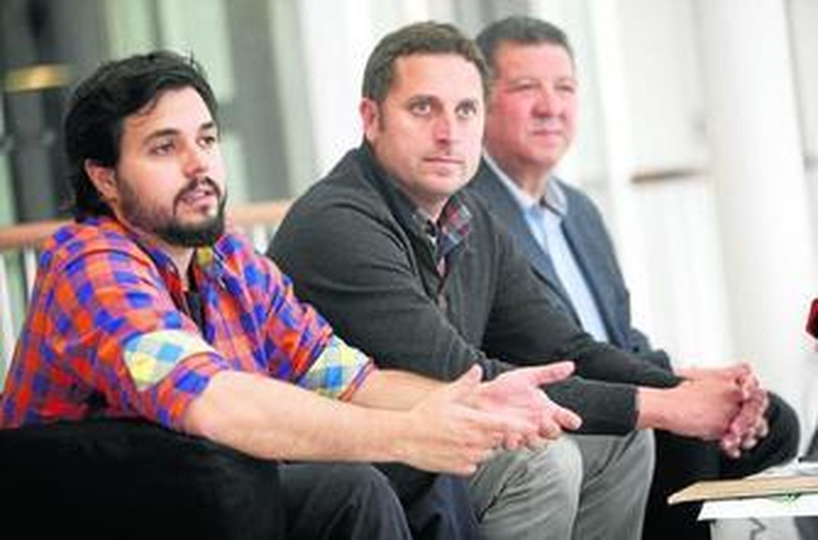 Guillermo Ruiz Ayllón, Alejandro Varela y Francisco Vázquez, ayer en la presentación del evento en el ECCO.