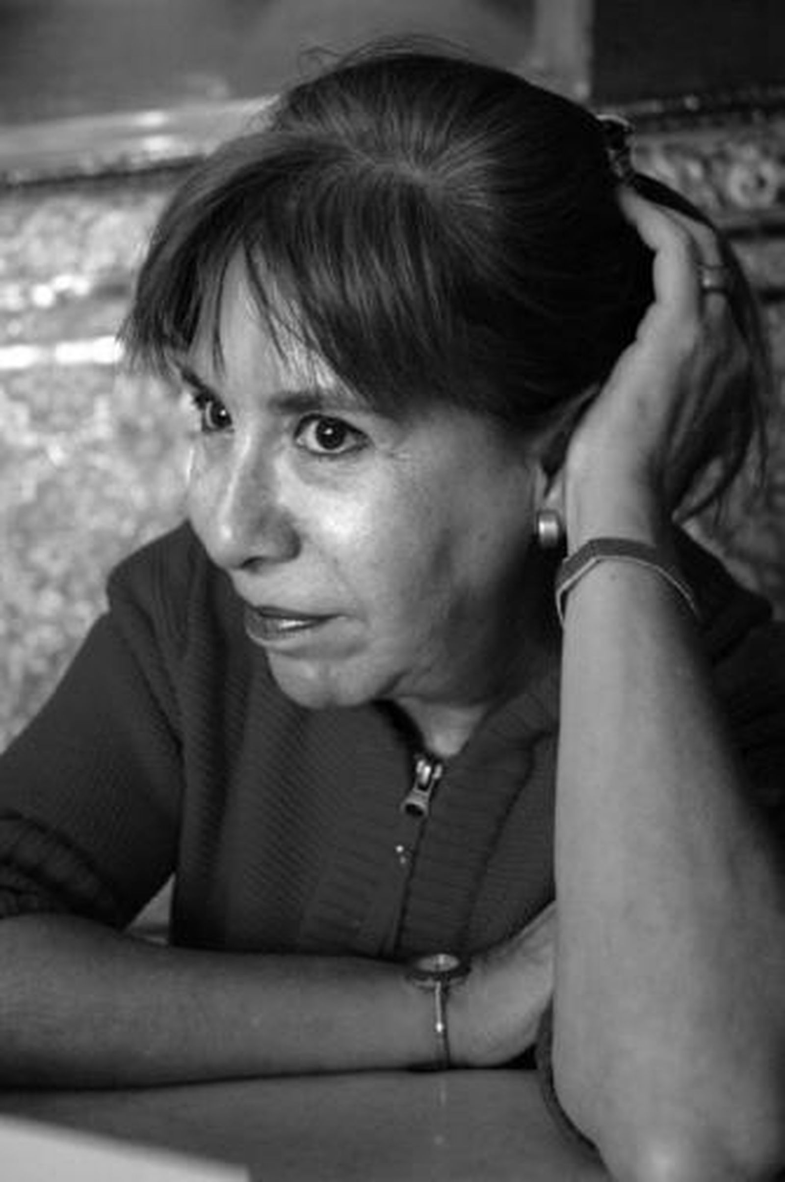 Rosa Martínez, en el café Habanilla, de la Alameda de Hércules.