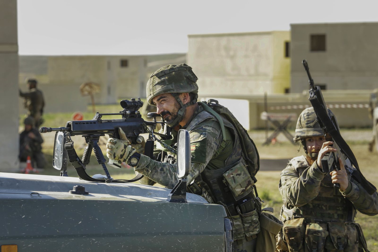 De maniobras con la Legión