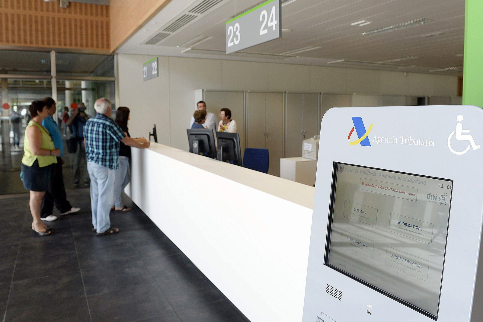 Una oficina de la Agencia Tributaria.