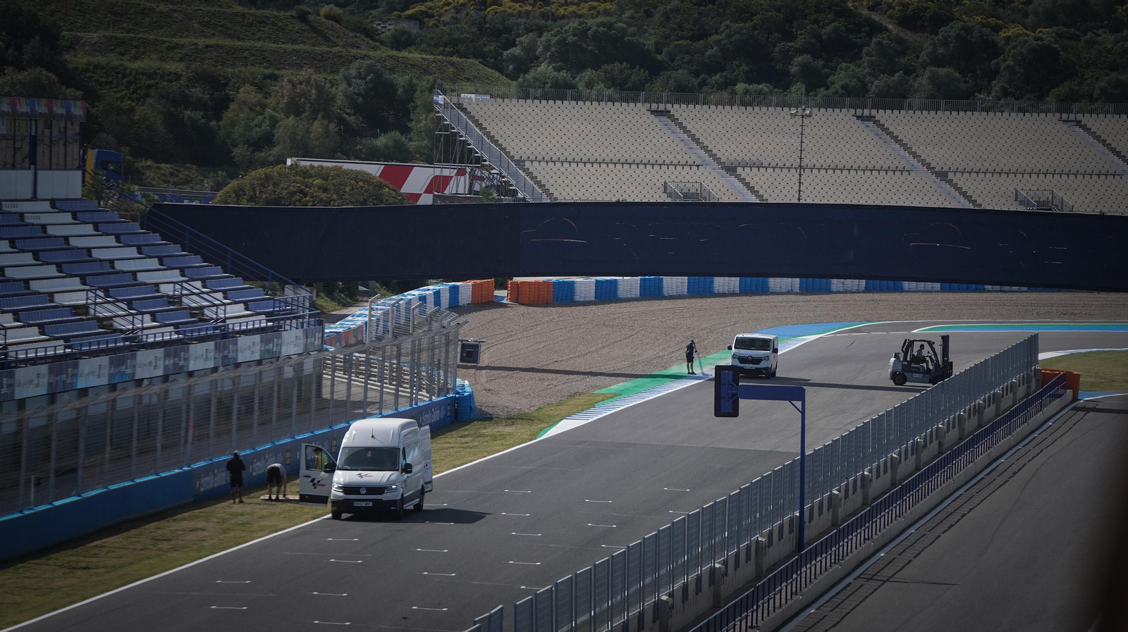 Imágenes de los preparativos para el Mundial Moto GP 2024