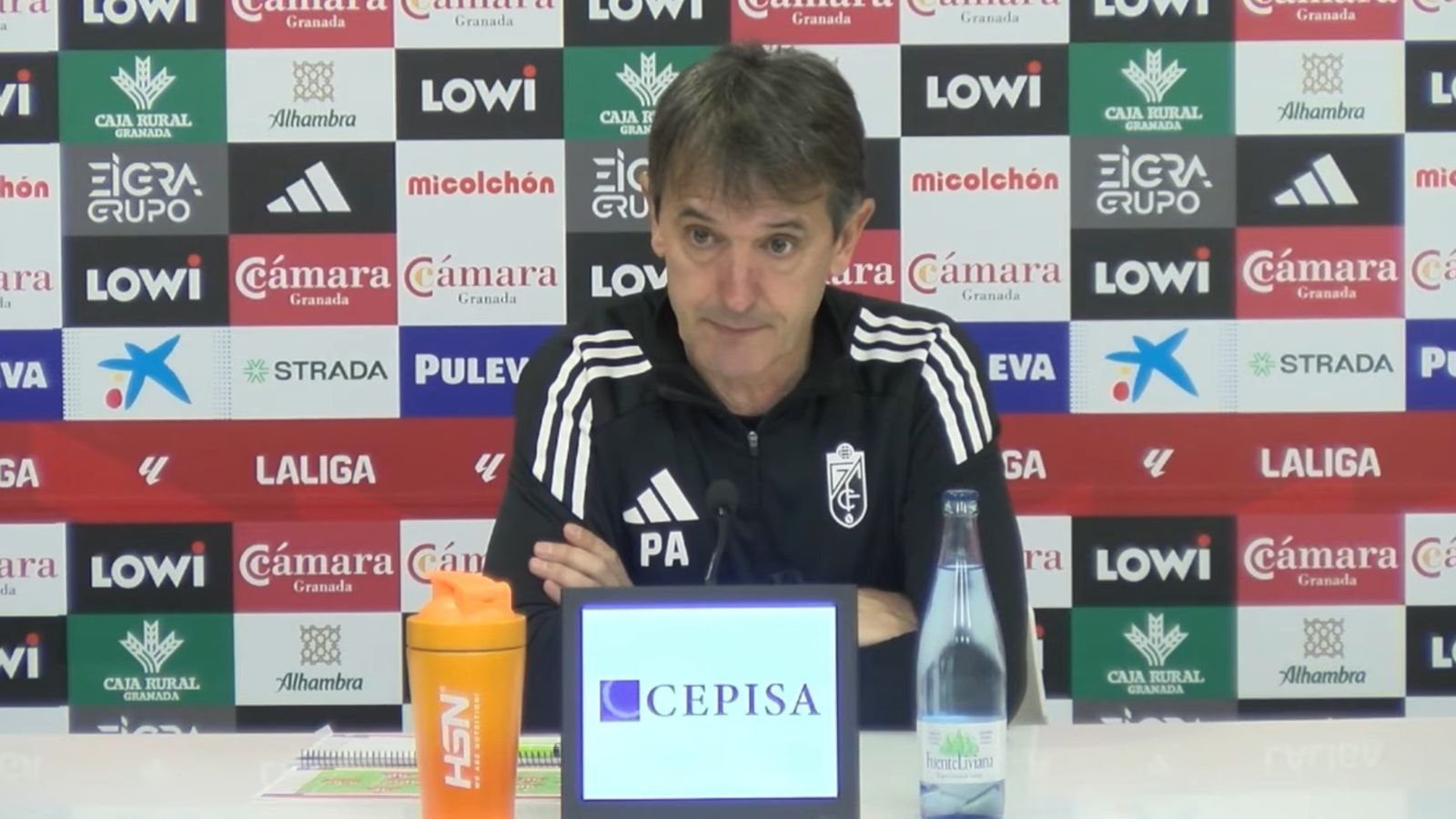 José Rojo Martín 'Pacheta', durante la rueda de prensa previa al partido contra el Almería.