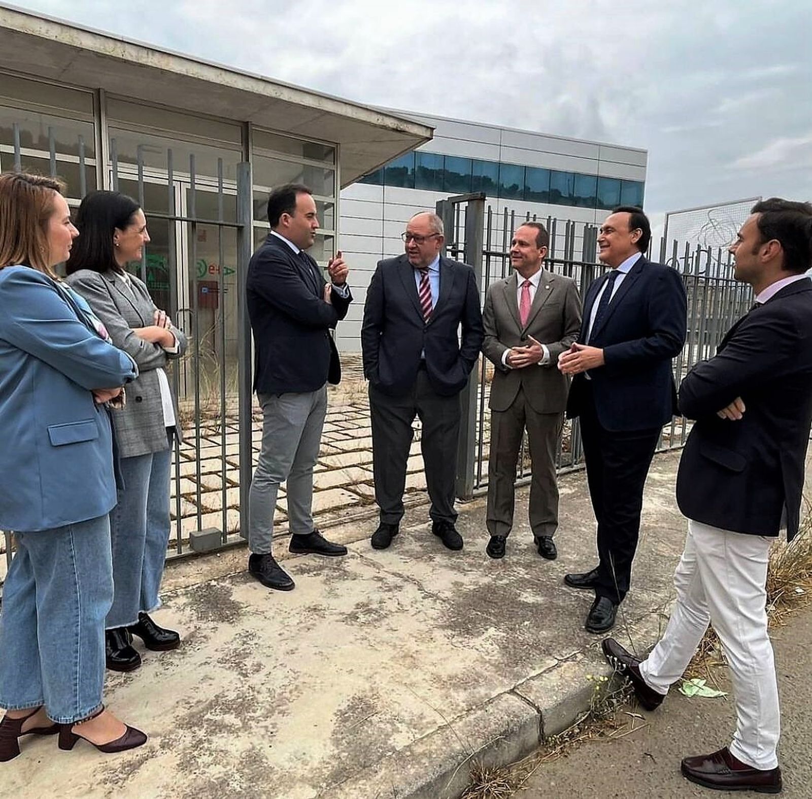 En el centro, Valdivia, Torralbo, García y Gómez Villamandos, en Priego de Córdoba.