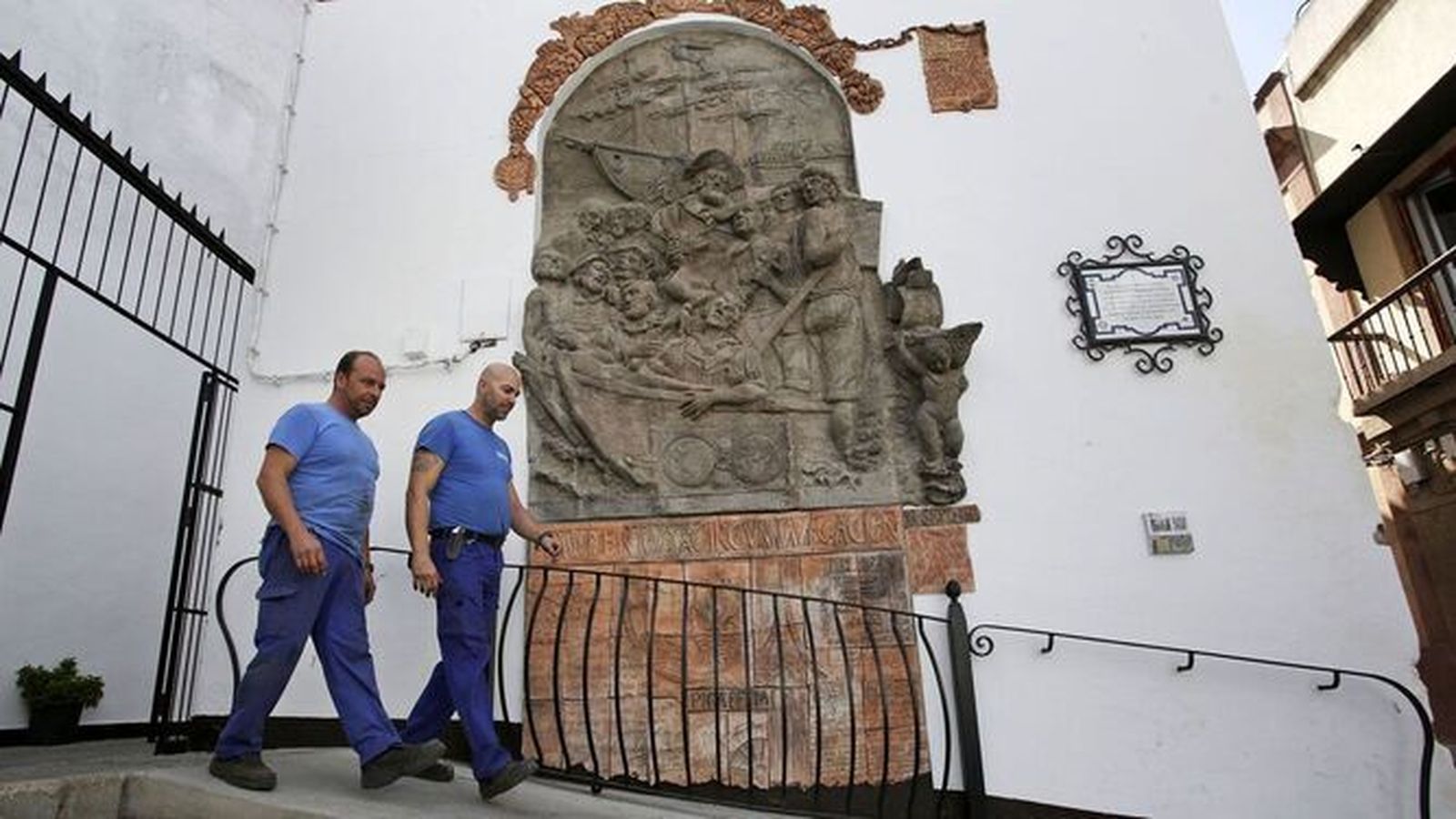 Imagen de archivo del Monumento a la Primera Circunnavegación, donde el Círculo de Artesanos celebra cada 6 de septiembre un homenaje a los marinos de la gesta.