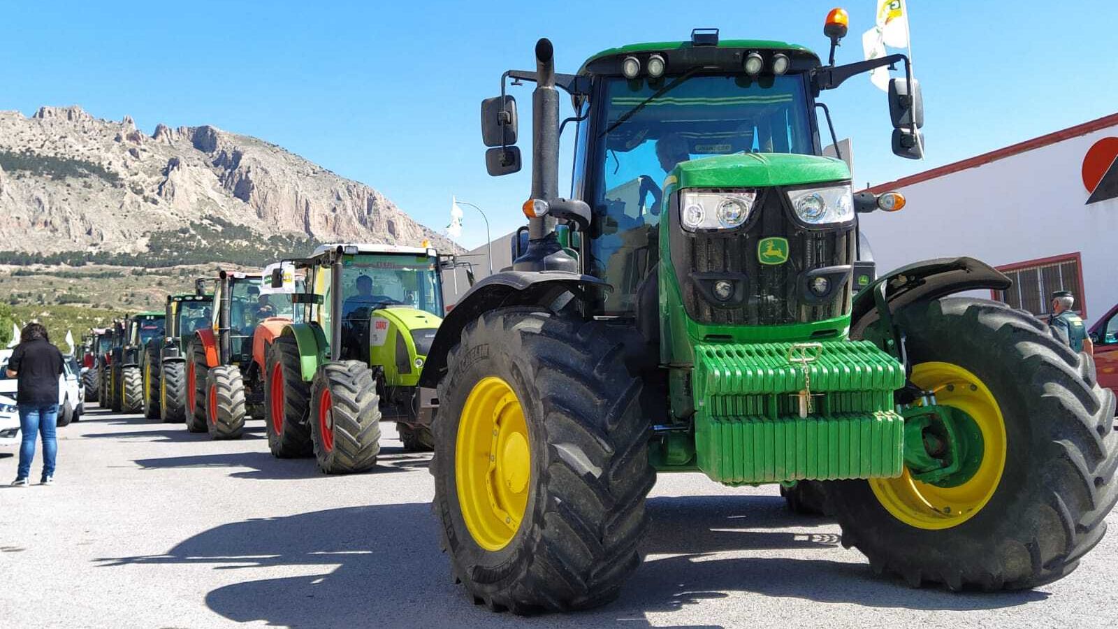 Movilización en Los Vélez por una PAC más justa, convocada por Asaja, Coag y UPA