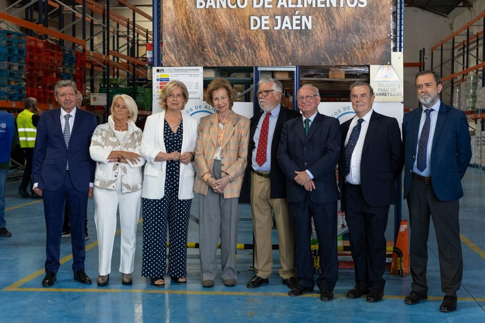 Visita de la Reina Sofía a las instalaciones del Banco de España, en imágenes