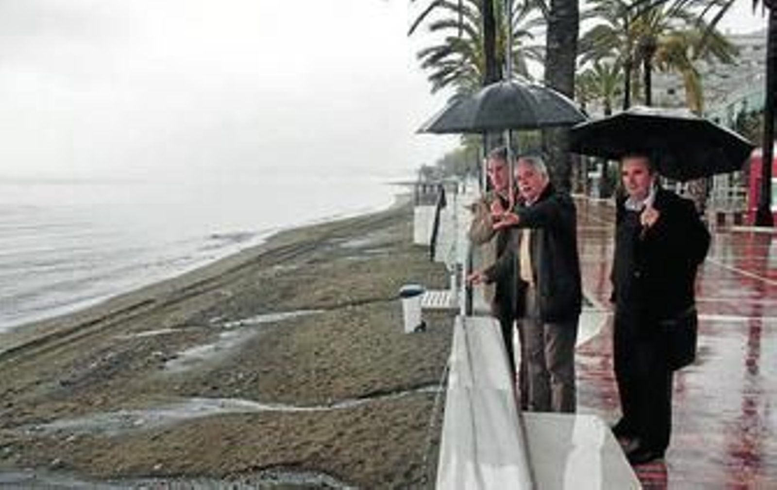 Estado de una de las playas de Marbella.
