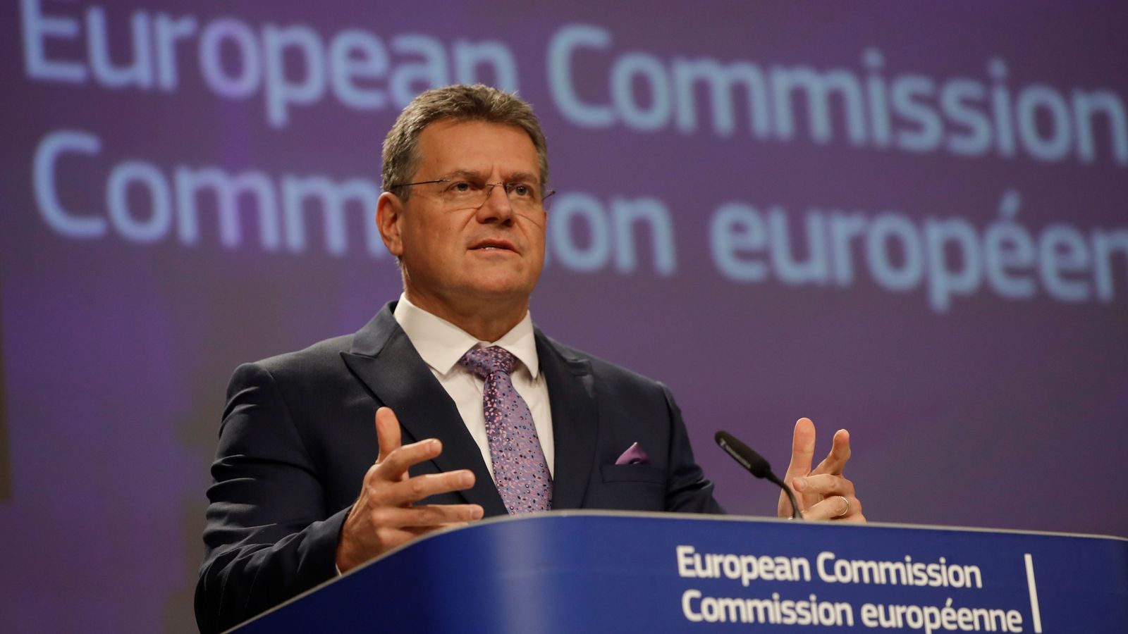 El vicepresidente de la Comisión Europea para Relaciones Interinstitucionales, Maros Sefcovic.