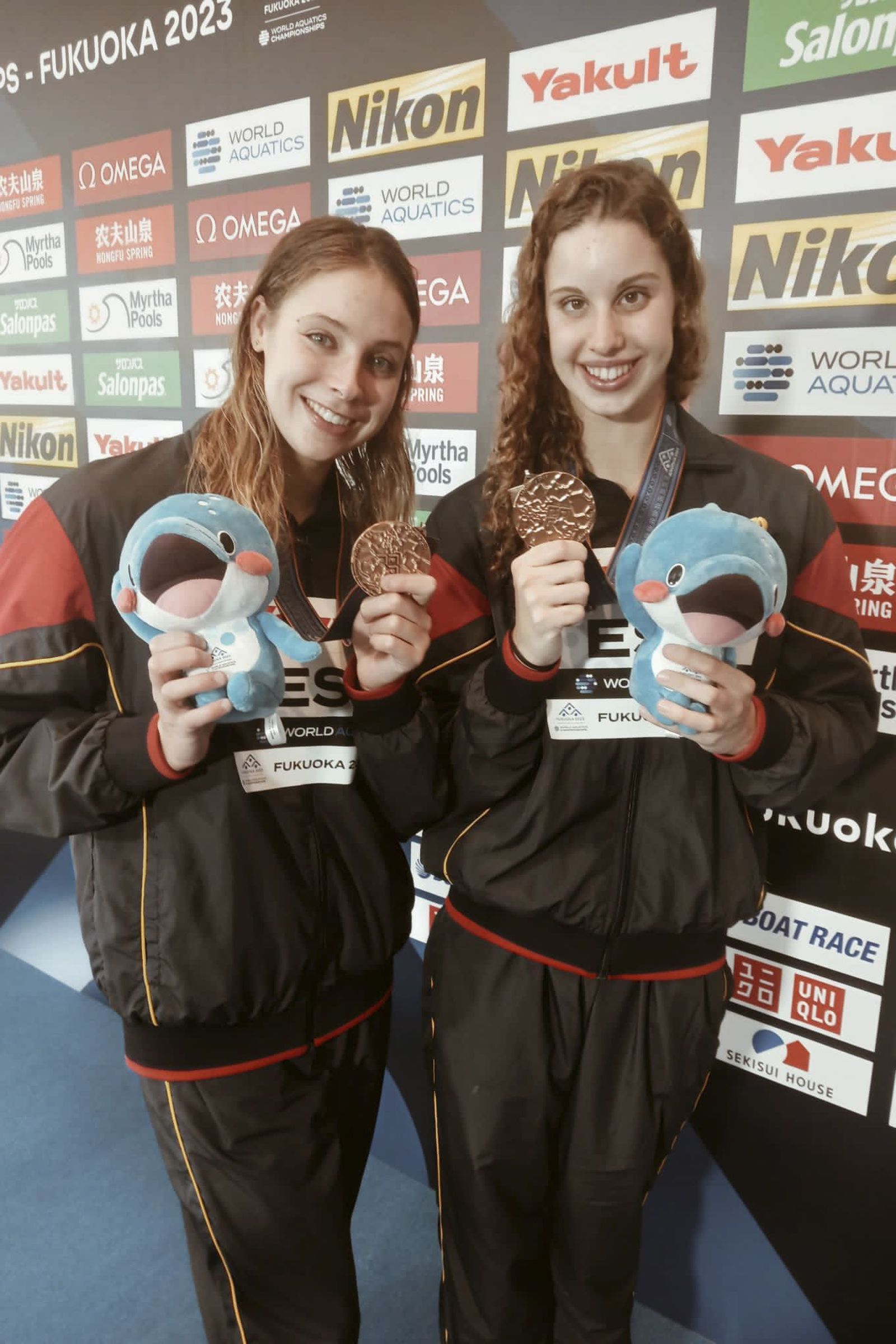 Ozhogina y su compañera Tió.