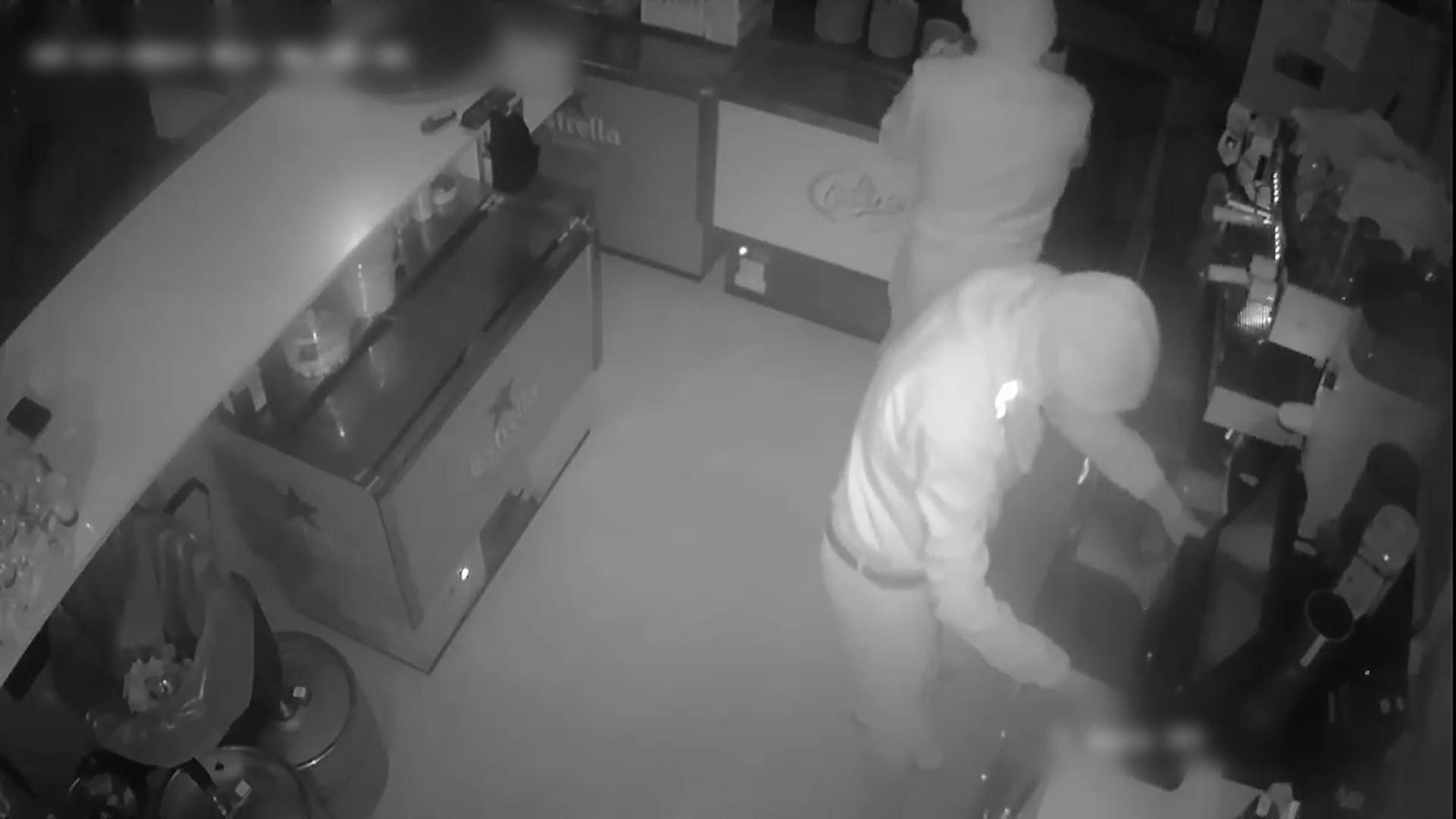 Uno de los robos captados en vídeo.