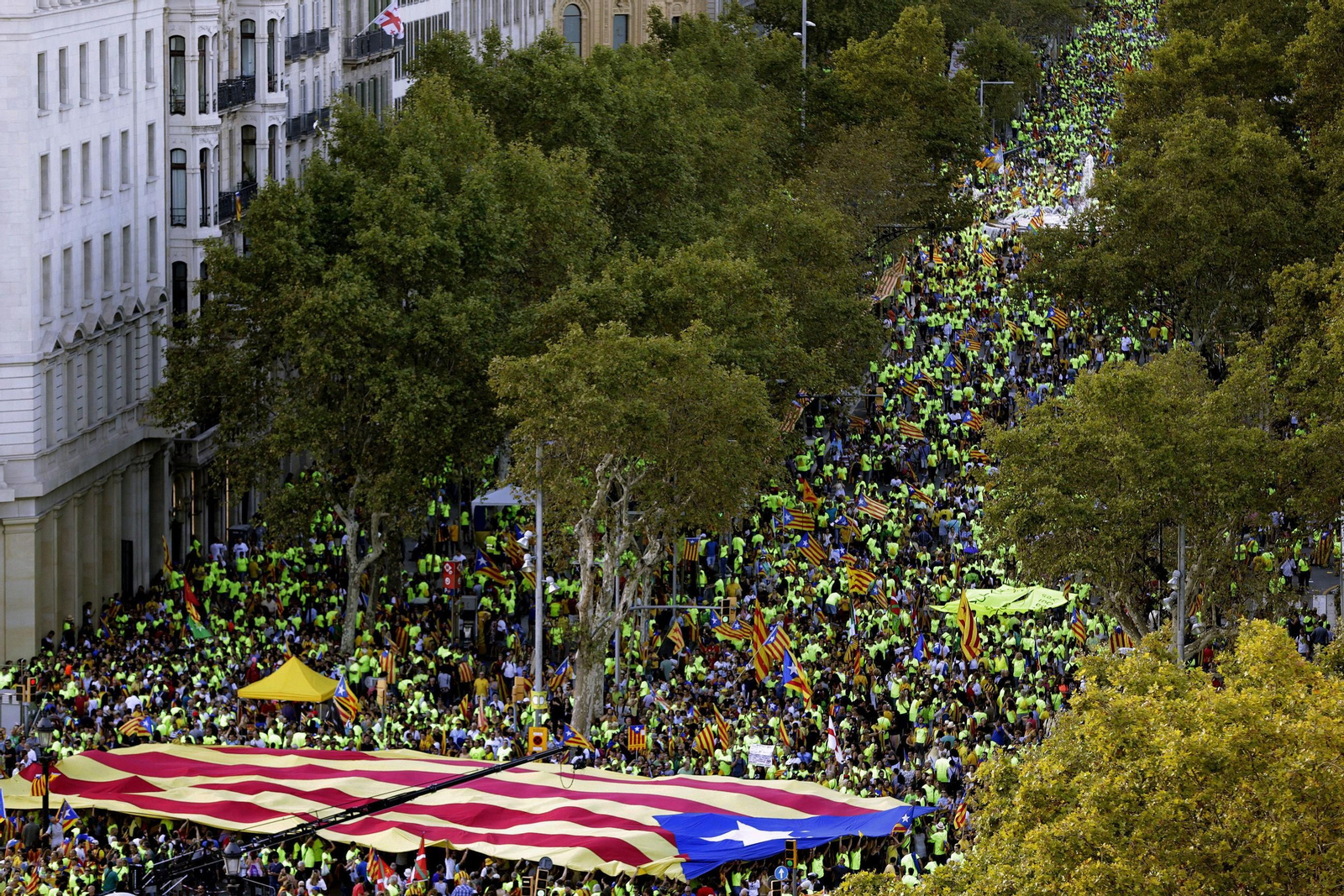 La manifestación independentista de la Diada, en imágenes