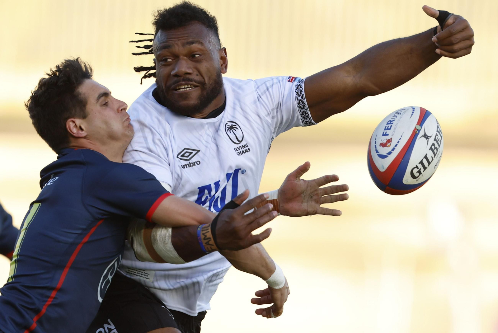 España-Fiyi de rugby en Málaga, en fotos