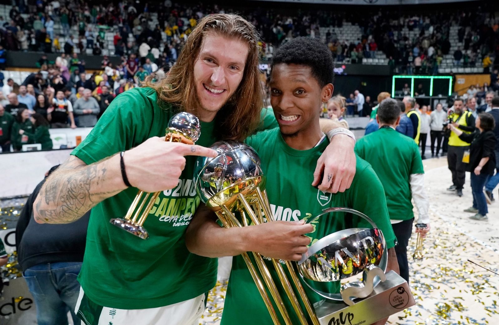 La celebración del Unicaja como campeón de la Copa del Rey, en imágenes