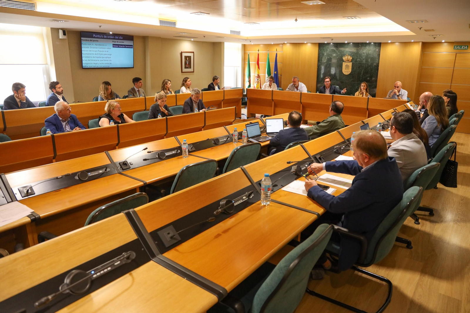 Pleno Ordinario celebrado en el Ayuntamiento de El Ejido.