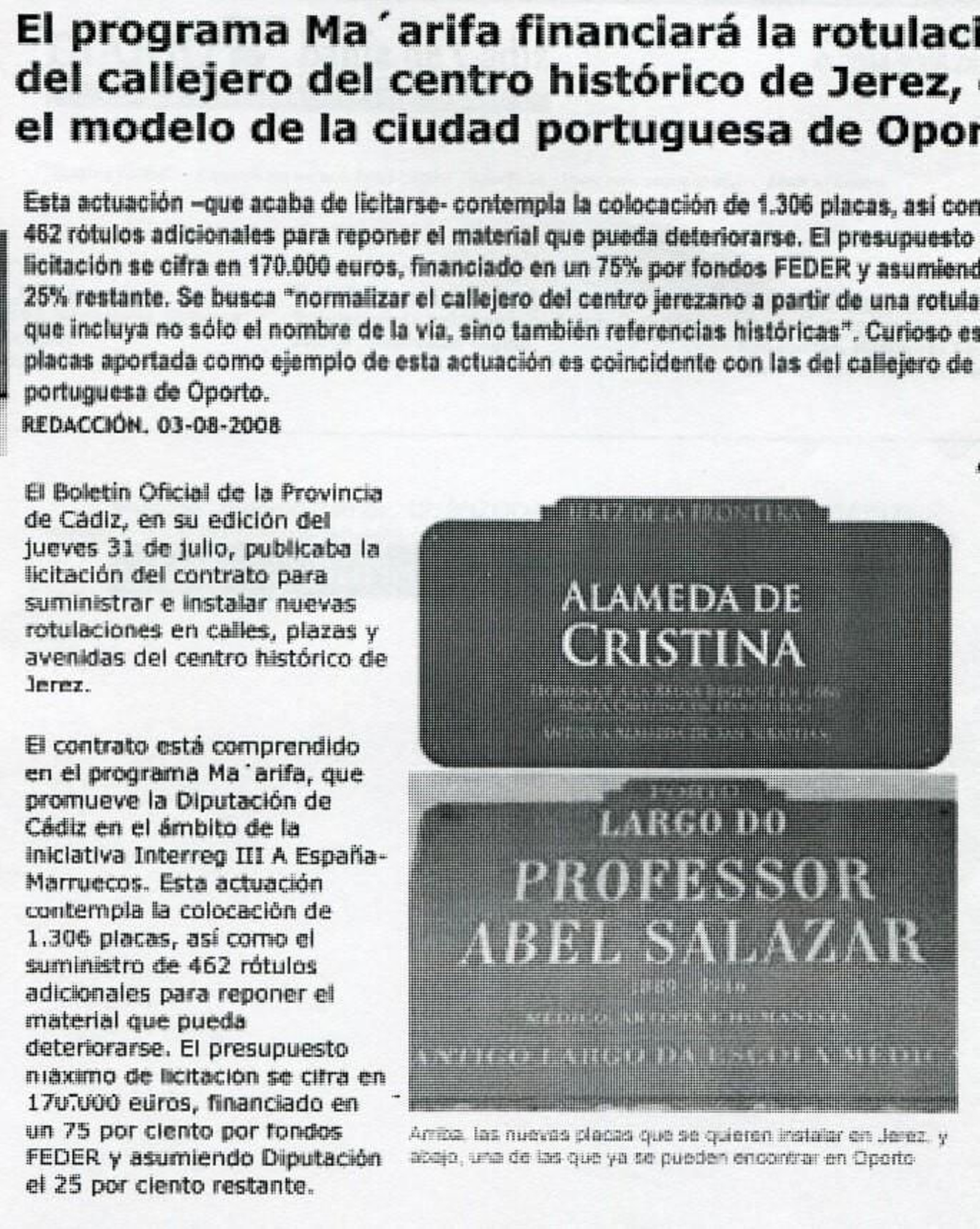 El proyecto frustrado de 2008.